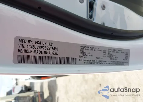 2025 Jeep Wagoneer Carbide 4X4 из США, поврежденный, VIN 1C4SJVBP2SS518695